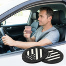 Car Cup Holder Coasters 4 Pack American Flag Insert Car Cup Coaster 2.75 Inch PVC Anti Slip Shockproof Embedded Drink Mat Car Interior Decoration Accessories for SUV Truck (Black)-4