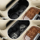 Car Cup Holder Coasters 4 Pack American Flag Insert Car Cup Coaster 2.75 Inch PVC Anti Slip Shockproof Embedded Drink Mat Car Interior Decoration Accessories for SUV Truck (Black)-3