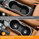 Car Cup Holder Coaster 4 Pack PVC Paw Print Anti Slip Insert Coasters 2.75 Inch Universal Cute Dog Paw Auto Drink Mat Car Interior Accessories Decor for SUV Truck RV and More (Black)-5