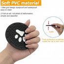 Car Cup Holder Coaster 4 Pack PVC Paw Print Anti Slip Insert Coasters 2.75 Inch Universal Cute Dog Paw Auto Drink Mat Car Interior Accessories Decor for SUV Truck RV and More (Black)-3