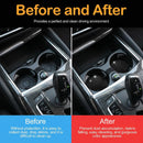 Bling Car Cup Holder Coaster 2 Pack Crystal Rhinestone Anti-Slip Insert Coasters Universal 2.75 Inch Fashion Automotive Cup Mat Car Interior Accessories Decor Gifts for Women (Black)-4