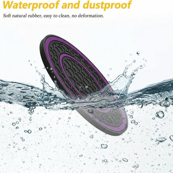 2 Pack Car Coasters for Cup Holder 2.75 Inch No-Slip Anti Dust Insert Coaster Universal Auto Waterproof Coasters Silicon Insulation Cup Mats for Woman Man Suit for Vehicle Interior (Purple)
