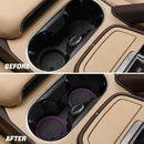 2 Pack Car Coasters for Cup Holder 2.75 Inch No-Slip Anti Dust Insert Coaster Universal Auto Waterproof Coasters Silicon Insulation Cup Mats for Woman Man Suit for Vehicle Interior (Purple)-3