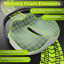 Truck Seat Cushion for Truck Driver Seat Cushion Upgraded Back Support Thick and Firm Memory Foam Pain Relief for Hours of Driving Maximum Tush Comfort and Trucker Approved-13