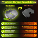 Truck Seat Cushion for Truck Driver Seat Cushion Upgraded Back Support Thick and Firm Memory Foam Pain Relief for Hours of Driving Maximum Tush Comfort and Trucker Approved-9