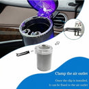 Car Ashtray with Blue LED Light Smell Proof Smokeless Auto Ashtray with Lid Portable Mini Car Trash Can Universal Vehicle Cup Holder Air Vent Ashtray for Car Home Office (Colorful)-3