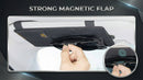 Sun Visor Extender for Car Sun Blocker with Magnetic Sunglass Holder Hanger Clip Ticket Card Organization Pouches Side Sunshade Visor Organizer Accessories Black-2