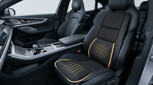 Car Seat Cushion - Memory Foam Car Seat Pad with Breathable Mesh Relief Back Pain Universal Fit Easy to Install Cushion Set for SUV/Truck Etc Black