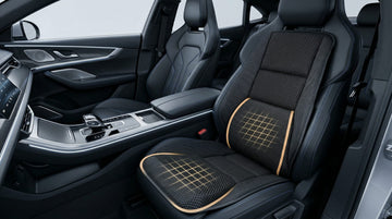 Car Seat Cushion - Memory Foam Car Seat Pad with Breathable Mesh Relief Back Pain Universal Fit Easy to Install Cushion Set for SUV/Truck Etc Black