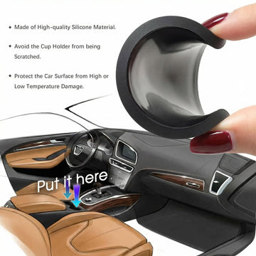 Car Cup Holders Coasters 2pcs 2.75 Inch Auto Car Cup Holder Insert Coasters Silicone Car Cup Mat Universal Vehicle Interior Car Accessories - 0