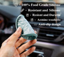 Car Coasters Silicone [4 Pack] 2.75in Universal Mats Non-Slip Embedded Car Interior Accessories Car Cup Holders Insert Coasters DecorLight Blue-6