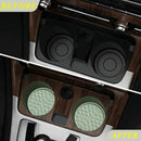Car Coasters Silicone [4 Pack] 2.75in Universal Mats Non-Slip Embedded Car Interior Accessories Car Cup Holders Insert Coasters DecorSage Green-1
