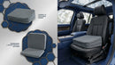 Adjustable Car Booster Seat for Short Drivers 3 Heights for Different People Adult Car Seat Cushions for Driving Supportive Car Seat Pad for Lower Back Pain Reduce (17x13.8x6.3 Grey)-1