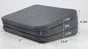 Adjustable Car Booster Seat for Short Drivers 3 Heights for Different People Adult Car Seat Cushions for Driving Supportive Car Seat Pad for Lower Back Pain Reduce (17x13.8x6.3 Grey)