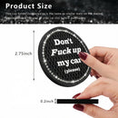 2 Pack Bling Car Cup Holder Coaster 2.75 Inch Anti-Slip Auto Insert Cup Coaster Crystal Car Drink Cup Mat Perfect for Women Girls Universal Interior Decor Accessories (Black)-3