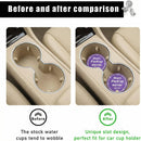 2 Pack Bling Car Cup Holder Coaster 2.75 Inch Anti-Slip Auto Insert Cup Coaster Crystal Car Drink Cup Mat Perfect for Women Girls Universal Interior Decor Accessories (Purple)-3