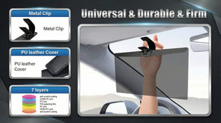 Sun Visor Extender for Cars Polarized Car Visor Extender Sun Blocker UV400 Adjustable Visor Extension for Car Visor Clip on Universal (Universal(1 Pack))