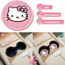 2PCS Cute Kitty Cup Holder Coasters Black Silicone Anti-Slip Car Coasters Car Cup Pads Universal 2.75 Inch-6