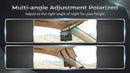 Polarized Sun Visor for Car with Organizer Upgraded Adjustable Visor Extension Handmade PU Leather Universal Sun Visor Extender Protects from Sun Glare UV Rays Snow Blindness-3