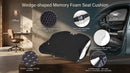 Premium Car Seat Cushion for Enhanced Comfort - 100% Polyurethane Wedge-Shaped Memory Foam Design Improves Driving Visibility & Relieves Sciatica and Coccyx Pain.-4