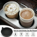 Car Cup Holder Coaster Silicone Cup Holder Insert Universal Non-Slip Cup Holders Car Accessories Interior for Women and Man Interior Sets 4 Pack Black-6