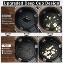Car Cup Holder Coaster Silicone Cup Holder Insert Universal Non-Slip Cup Holders Car Accessories Interior for Women and Man Interior Sets 4 Pack Black-5