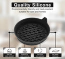 Car Cup Holder Coaster Silicone Cup Holder Insert Universal Non-Slip Cup Holders Car Accessories Interior for Women and Man Interior Sets 4 Pack Black-4