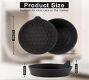Car Cup Holder Coaster Silicone Cup Holder Insert Universal Non-Slip Cup Holders Car Accessories Interior for Women and Man Interior Sets 4 Pack Black-2
