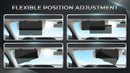 Polarized Car Sun Visor Extender Upgraded Polarized Car Visor Extender Sun Blocker UV400 Universal Visor Extension for Sun Blocker Adjustable Sun Visor Glare UV Protector-4