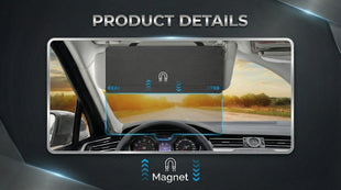 Polarized Car Sun Visor Extender Upgraded Polarized Car Visor Extender Sun Blocker UV400 Universal Visor Extension for Sun Blocker Adjustable Sun Visor Glare UV Protector