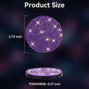 Bling Cup Holder Coasters for Car 2PCS Universal Non-Slip Cup Holder Embedded Decorative Coasters Shiny Crystal Car Interior Accessories Gifts for Women (Purple)-6