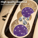 Bling Cup Holder Coasters for Car 2PCS Universal Non-Slip Cup Holder Embedded Decorative Coasters Shiny Crystal Car Interior Accessories Gifts for Women (Purple)-5