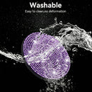 Bling Cup Holder Coasters for Car 2PCS Universal Non-Slip Cup Holder Embedded Decorative Coasters Shiny Crystal Car Interior Accessories Gifts for Women (Purple)-4