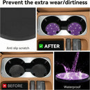 Bling Cup Holder Coasters for Car 2PCS Universal Non-Slip Cup Holder Embedded Decorative Coasters Shiny Crystal Car Interior Accessories Gifts for Women (Purple)-3
