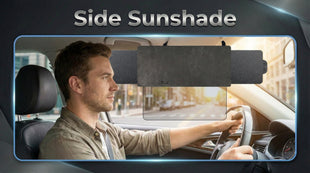Polarized Sun Visor for Car with 2 Side Sunshade Upgraded UV400 Car Sun Visor Extension with PC Lens and Side Sunshade Anti-Glare Visor for Safe Organizer Accessories (1 Pack)