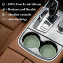 Car Coasters 3.15in[4 Pack] Car Accessories Fit for SUV and Trucks Silicone Mats Non-Slip Car Cup Holders Insert Coasters Car Interior Accessories Decor Gift Sage Green-3