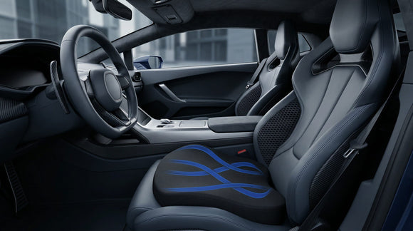Adult Car Booster Seat Cushion Car Seat Driver Height Boost Mat Memory Foam Car Seat Cushions Pad Improve Driving View Non-Slip 3D Office Chair Cushion Pressure Relief