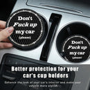 2 PCS Bling Car Cup Coaster 2.75 Inch Anti-Slip Cup Holder Insert Coasters Crystal Rhinestone Auto Drink Car Cup Mat for Women Girls Universal Interior Car Accessories (Black)-5