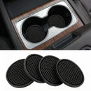 Car Cup Holder Coaster for Cup Holders 4PCSAnti-Slip Automotive Car Coaster Insert Universal Car Drink Coaster for Women Men (Black)-4