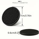 Car Cup Holder Coaster for Cup Holders 4PCSAnti-Slip Automotive Car Coaster Insert Universal Car Drink Coaster for Women Men (Black)-2