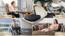Adult Booster Car Seat Cushion Wedge Memory Foam Pad for Driving Seat Effectively Increase Height by 3.94 inch Car Travel Accessories for Long Trips (Black)-4