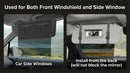 Polarized Car Sun Visor Extender Upgraded Polarized Visor Extender Sun Blocker UV400 Universal Visor Extension for Car Adjustable Sun Visor Glare UV Protector-Black-3