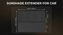 Polarized Car Sun Visor Extender Upgraded Polarized Visor Extender Sun Blocker UV400 Universal Visor Extension for Car Adjustable Sun Visor Glare UV Protector-Black-2