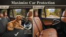 Dog Car Seat Cover for Back Seat Hard Bottom Car Seat Cover for Dogs with Door Protectors for Traveling and Camping with Pets Dog Car Seat Waterproof and Scratch-Resistant Suitable for Cars-5