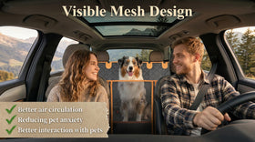 Dog Car Seat Cover for Back Seat Hard Bottom Car Seat Cover for Dogs with Door Protectors for Traveling and Camping with Pets Dog Car Seat Waterproof and Scratch-Resistant Suitable for Cars - 0