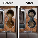 2 Pcs Car Cup Coasters Brown Cheetah Print Universal Non-Slip Rubber Car Coasters for Cup Holders 2.75 inch Car Interior Accessories for Women-6