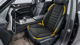 Car Seat Cushion with Back Support Pillow Comfy Lumbar Support & Seat Cushion Memory Foam Driving Pillow for Back-Sciatica Pain Relief Auto Pad Suitable for Car Truck SUV - Black