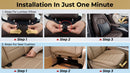 Car Seat Cushion with Back Support Pillow Comfy Lumbar Support & Seat Cushion Memory Foam Driving Pillow for Back-Sciatica Pain Relief Auto Pad Suitable for Car Truck SUV - Black-7
