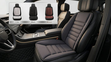 Car Seat Cushion with Back Support Pillow Comfy Lumbar Support & Seat Cushion Memory Foam Driving Pillow for Back-Sciatica Pain Relief Auto Pad Suitable for Car Truck SUV - Dark Grey