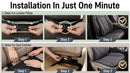Car Seat Cushion with Back Support Pillow Comfy Lumbar Support & Seat Cushion Memory Foam Driving Pillow for Back-Sciatica Pain Relief Auto Pad Suitable for Car Truck SUV - Dark Grey-8